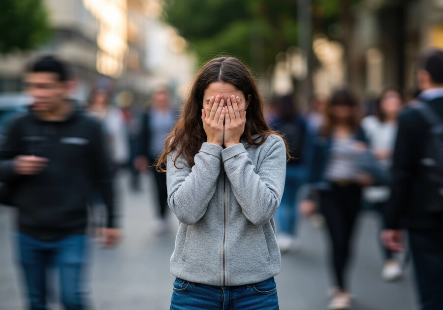 Woman feeling emotionally isolated after betrayal and infidelity