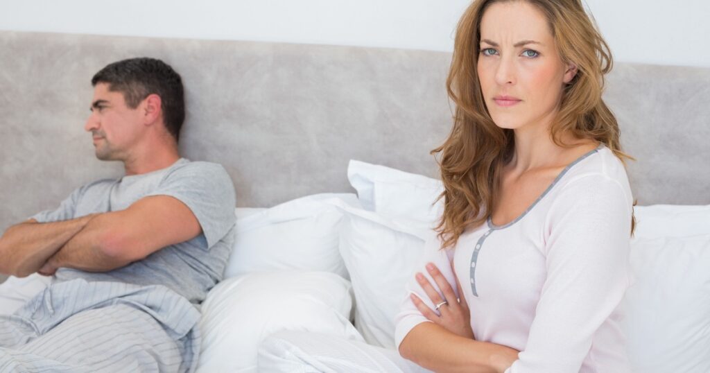 Couple dealing with anger and hurt after an affair