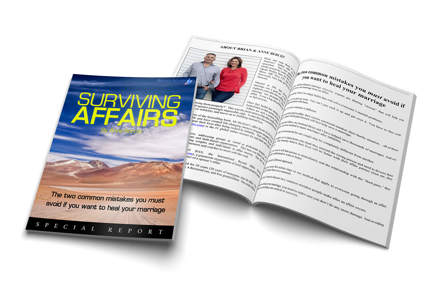 Beyond Affairs special report titled Surviving Affairs The two common mistakes you must avoid if you want to heal your marriage